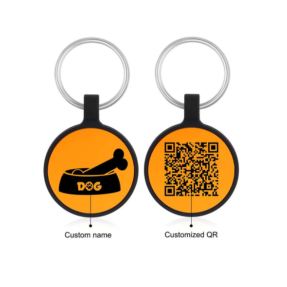 Custom Dog ID Tag with QR Code – Personalized Silica Gel Pet Tag