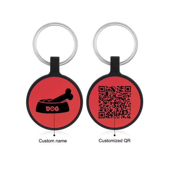 Custom Dog ID Tag with QR Code – Personalized Silica Gel Pet Tag