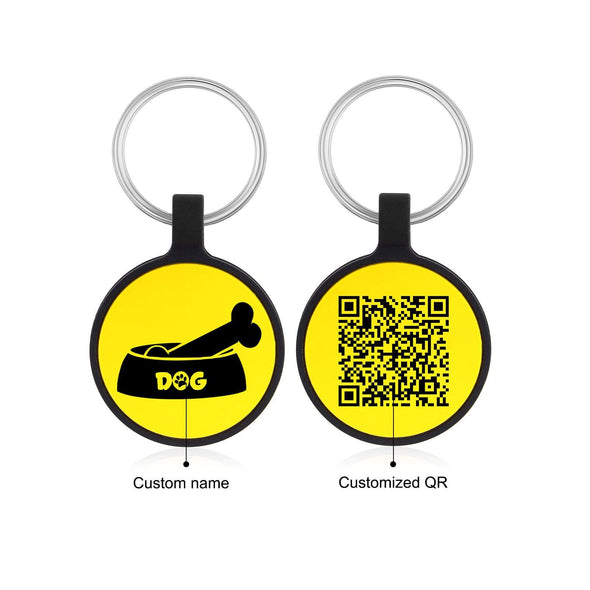 Custom Dog ID Tag with QR Code – Personalized Silica Gel Pet Tag