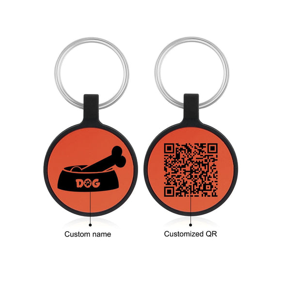 Custom Dog ID Tag with QR Code – Personalized Silica Gel Pet Tag