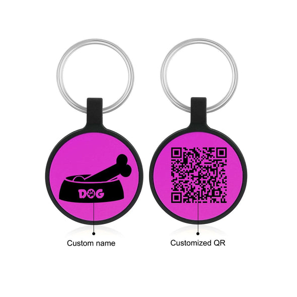 Custom Dog ID Tag with QR Code – Personalized Silica Gel Pet Tag