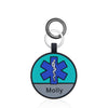 Custom Dog ID Tag with Medical Alert and QR Code – Personalized Stainless Steel Pet Tag