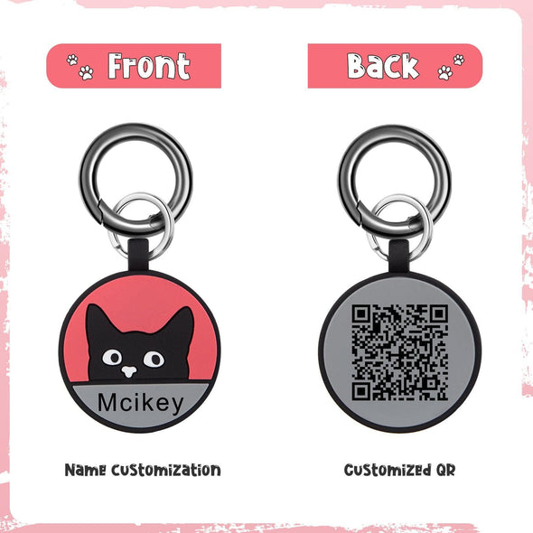 Custom Dog ID Tag with QR Code – Personalized Silica Gel Pet Tag