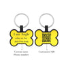 Custom Dog ID Tag with QR Code – Personalized Silica Gel Pet Tag