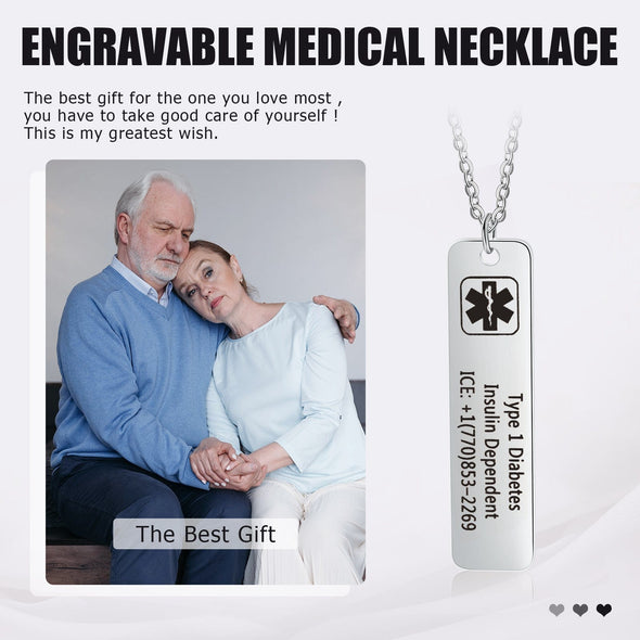 Customized Elegance: Your Personalized Stainless Steel Medical Necklace Guide