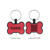 Custom Dog ID Tag with QR Code – Personalized Silica Gel Pet Tag