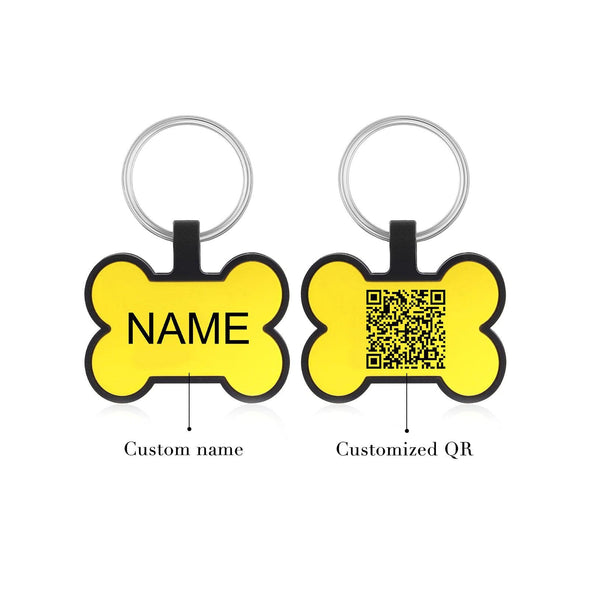 Custom Dog ID Tag with QR Code – Personalized Silica Gel Pet Tag