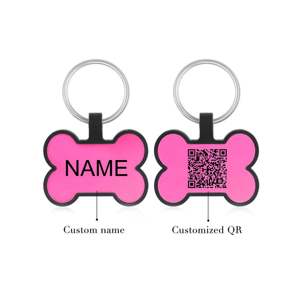 Custom Dog ID Tag with QR Code – Personalized Silica Gel Pet Tag