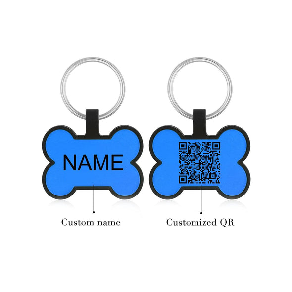 Custom Dog ID Tag with QR Code – Personalized Silica Gel Pet Tag