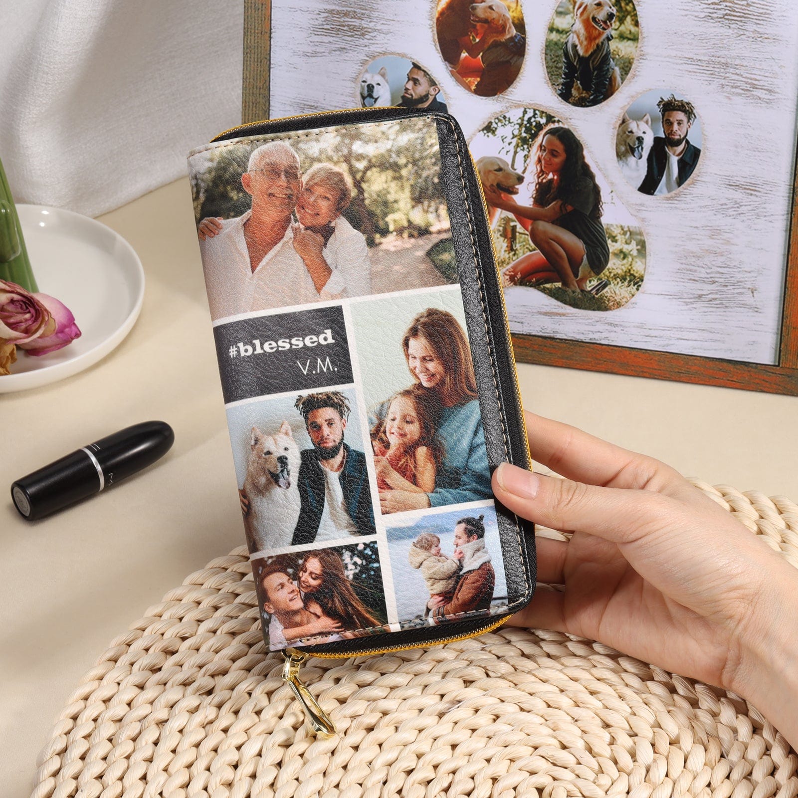 Personalized Photo Collage Photo Wallet