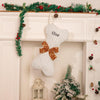 Custom Dog Bone-Shaped Christmas Stockings - Personalized Pet Stockings