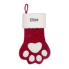 Personalized Pet Paw Christmas Stocking – Custom Stocking for Pet Lovers