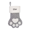 Personalized Pet Paw Christmas Stocking – Custom Stocking for Pet Lovers