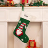 Personalized Christmas Stocking with Gnome Design – Custom Holiday Stocking