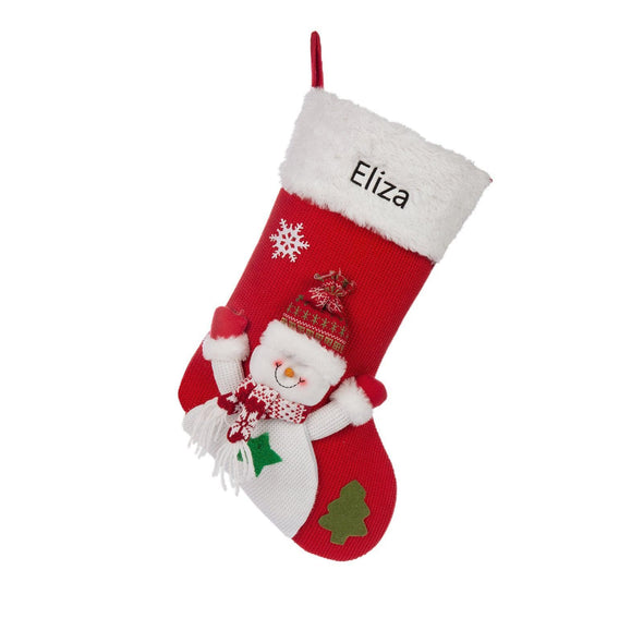 Personalized Christmas Stockings – Custom Holiday Stockings with Santa, Snowman, and Reindeer Designs