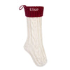 Personalized Knit Christmas Stocking – Custom Cable Knit Holiday Stocking