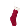 Personalized Knit Christmas Stocking – Custom Cable Knit Holiday Stocking