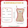 Personalized Dog Bone Christmas Stocking – Custom Pet Stocking for Dogs