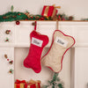 Personalized Dog Bone Christmas Stocking – Custom Pet Stocking for Dogs