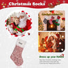 Personalized Sequin Christmas Stocking – Custom Sparkling Holiday Stocking with Faux Fur Cuff