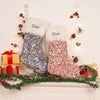 Personalized Sequin Christmas Stocking – Custom Sparkling Holiday Stocking with Faux Fur Cuff