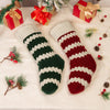 Personalized Striped Knit Christmas Stocking – Custom Holiday Stocking with Classic Stripes