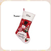 Personalized Santa and Snowman Christmas Stocking – Custom Holiday Stocking with Festive Designs