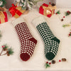 Personalized Polka-Dot Knit Christmas Stocking – Custom Holiday Stocking with Classic Knit Design