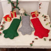 Personalized Paw Print Christmas Stocking – Custom Pet Stocking with Bow Accent