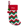 Personalized Knitted Christmas Stocking – Custom Holiday Stocking with Festive Patterns