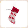 Personalized Knitted Christmas Stocking – Custom Holiday Stocking with Festive Patterns