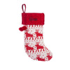 Personalized Knitted Christmas Stocking – Custom Holiday Stocking with Festive Patterns