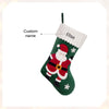 Personalized Santa and Snowman Christmas Stocking – Custom Holiday Stocking with Festive Characters