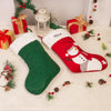 Personalized Santa and Snowman Christmas Stocking – Custom Holiday Stocking with Festive Characters