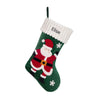 Personalized Santa and Snowman Christmas Stocking – Custom Holiday Stocking with Festive Characters