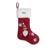 Personalized Snowman Christmas Stocking – Custom Holiday Stocking with Faux Fur Cuff