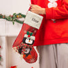 Personalized Christmas Stocking – Custom Holiday Stocking with Santa, Reindeer, and Festive Characters