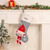 Personalized Gnome Christmas Stocking – Custom Holiday Stocking with Festive Gnome Design