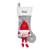 Personalized Gnome Christmas Stocking – Custom Holiday Stocking with Festive Gnome Design