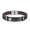 Custom Men's Medical Alert Bracelet – Engraved ID Wristband for Allergy, Diabetes, ICE Info – Personalized Emergency Jewelry