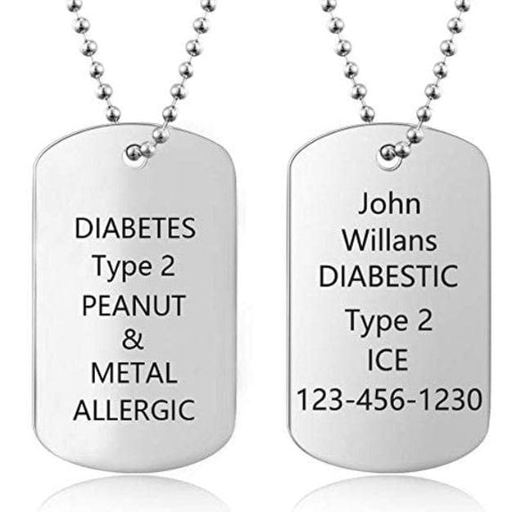 VitalGuard Medical Alert Necklace: Wearable Emergency Information for Your Health and Safety, Anytime, Anywhere!