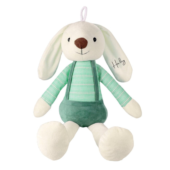 Personalized Bunny Bliss: Custom Name Rabbit Plush Ball