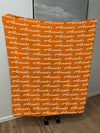 Create your own Cozy Plush Fleece blanket with a name repeating over the entire Blanket - Arizonia