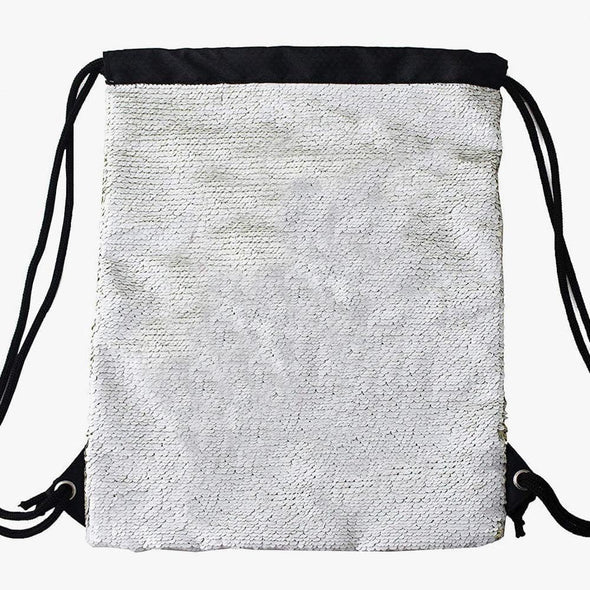 Happy Place Custom Kids Flip Sequin Drawstring Backpack