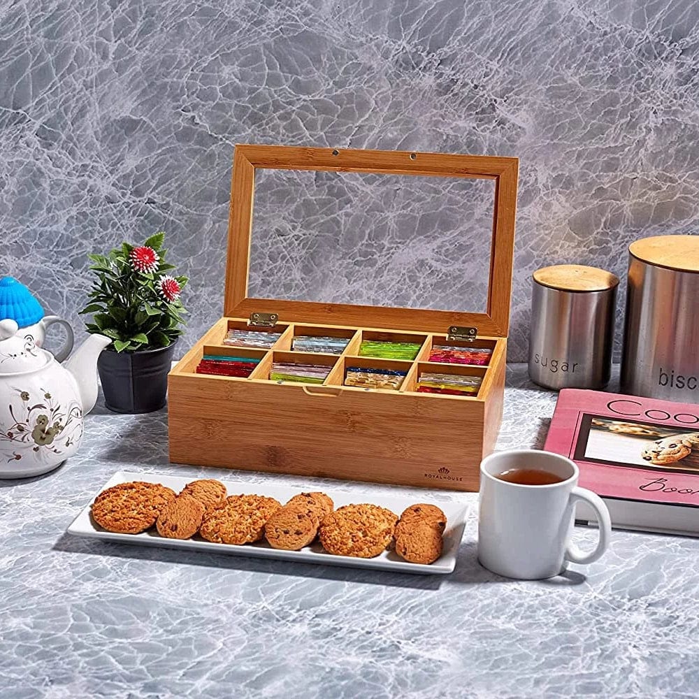 But First, Tea Personalized Wood Tea Box | Monogram Online