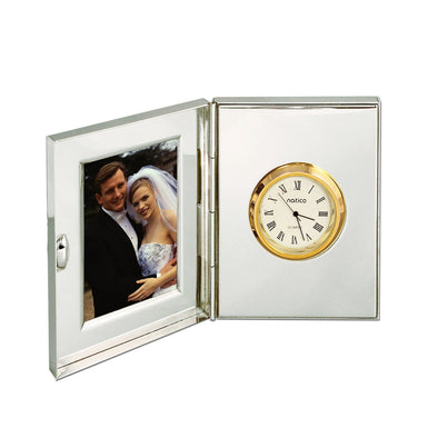 Clock & Picture Frame, Silver