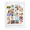 Personalized Family Name Blanket With Pictures | Design Custom Photo Collage Blanket