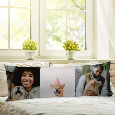 3 Photo Body Pillow Case of Your Photo | Create Your Own Personalized Photo Pillow