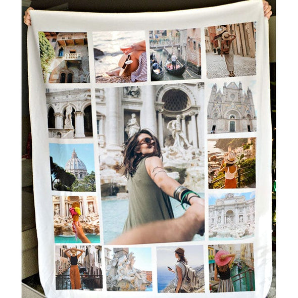 Snuggle Up with Memories: Creating a Custom Photo Collage Blanket for Your Family - A Picture Perfect Cover!