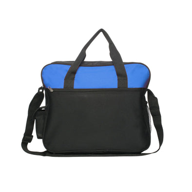 Black and Blue Oversized Messenger Bag